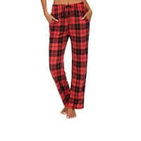 Yoga hlače za žene Ležerne prilike ugodne karirane otiske pidžame široke pantalone za noge Long joga