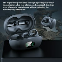Giligiliso New Bluetooth 5. Slušalice za bežični sportski sportovi Mini digitalni prikaz za punjenje kantu za kantu