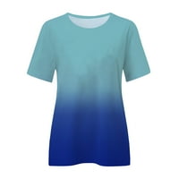 Xiuh Thirts majice za žene Ženske svakodnevne ljetne printere O vrat Torbi za vježbe kratkih rukava