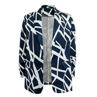 Aaiyomet Blazers za žene Business Casual Sud Jacket Lagana otvorena prednja jakna Kratki ležerni kaput