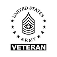 - naredba narednik marjor veteran američki vojni rang naljepnica naljepnica naljepnica Die rez - samoljepljivi