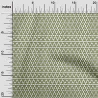 Onuone pamučna svila svijetla zelena tkanina Geometrijska šivaća tkanina od dvorišnog tiskanog diiy