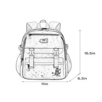 Leuncero Elentri Elementarni Daypack Multi džepovi Bookbag Veliki ruksak Vodootporni ranac za zaštitu