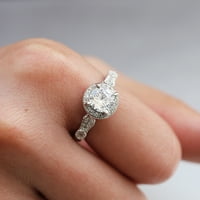 Yuehao prstenovi modni dizajn cirkon okrugli prsten kreativni dame dragi nakit dijamantski prstenovi