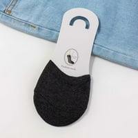 Čarape za muškarce pamučne nožne prste pokrivaju ženske na pola čarapa plitke čarape sive čarape