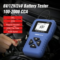Tester za bateriju automobila 6V 12V 24V Tester napona baterije, br. 100- cca 2AH-220Ah Interni otpor