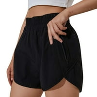 Kali_store kratke hlače za žene Žene planinarske garniture Brze suho lagane ljetne kratke hlače Black,