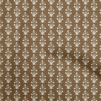 Onuone svilena tabbby smeđa tkanina azijska blok tiskana tkanina za šivanje tiskane plovidbene tkanine