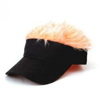 Cieken Fashion DIY frizura za odrasle Funny bejzbol kapa s lažnom hip hop kosom perikom čvrstog