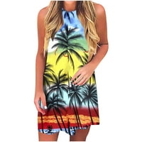 Ljetne haljine za ženske plaže pokrivaju majice sandress casual bez rukava kratke haljine Havaji tenkove