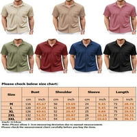 NIUER muškarci vrši letnje majice s majicom majica havajska majica kratkih rukava bluza ružičasta l