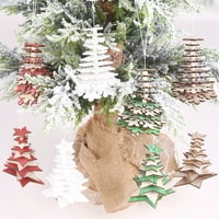 Božićno drvo snježne pahulje staze oblikovanje stabla viseći privjesak 3D kućni partijski ukras
