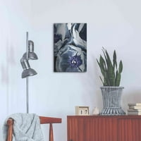 Luxe Metal Art 'Peony plave latice 3' autor Ashley Aldridge Metal Wall Art, 16 x24