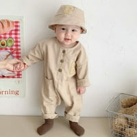 Akiihool Winter Baby Boy odjeća za bebe dječak kombinezon za harem harem trake Toddler ROMper špagete