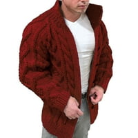 Yskkt jesen i zimska muški modni modni pumpeni komentirani turtleneck toplo pulover džemper jakne