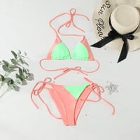 Aaimomet Womens Tankovi Ispis Ispis brate Ženski cvjetni set kupaći kostimi kupaći kupaći kostimi za kupaće kostimi Bikini, zelene s