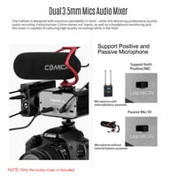 Conica cvm-a adapter audio miksera univerzalni dual kanalni port mikser podržava monitoring u stvarnom