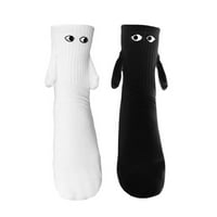 Biayxms Par Novelty Socks Cartoon Magnetic Holding Hands Socks Slatke elastične čarape za hodanje za
