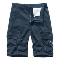 Cuoff kratke muške ljetne casual radne odjeće tanke sportske pamučne čvrste boje pola hlače u potpunosti