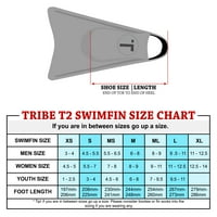 Tribe T Swimfins crne lime