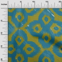 Onoone pamuk svilena tala plava tkanina azijska Ikat quilting potrošni materijal Ispiši šivanje tkanine sa dvorištem širom