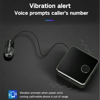 Tomfoto F 5. Slušalice Clip-on Wireless Healeble Kabel uvlačeći slušalice Muzičke slušalice Vibracijske upozorenje HAMS-BESPLATNO SA MIC-om MULTI-TOČKA PRIKLJUČAK
