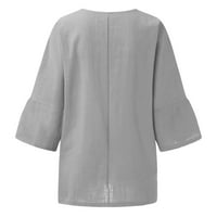 GAECUW platnene majice za žene Bluze s kratkim rukavima T / košulje TEE SHOW CHITS grafički tisak vrhovi