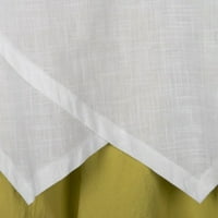 Ženski vrhovi okrugli dekolte casual bluza Čvrsti dame Ljetni dugi rukav modni bijeli 3xl