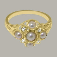British napravio 9K žuti zlatni kultivirani prsten od zlatnog zlata - Girkonijski izveštaji - Veličine