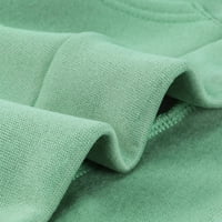Ležerna ženska dukserica čista boja džepni gumb pulover dukserica bluza plus veličine labavog padajućeg