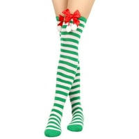 Uorcsa uzorak viseći božićne slatke duge tri dimenzionalne čvrste boje žene udobne čarape bijele boje