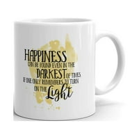 Sreća se nalazi u najmračnijem vremenu kava čaj keramički šalica Poklon radnog čaša