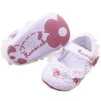 Zuwimk Cipele, Djevojka za bebe Dječak pamučni čizme Ostanite na papučama s čarapama Soft Spavaće cipele Bijelo