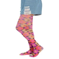 Žene Vintage bedrine visoke čarape Y2K Tie Dye mrežice Pantyhose Skinny Taggings