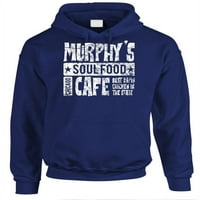 'S Soul Food Cafe - Fleece Pulover Hoodie, Mornary, Medium