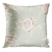 Akvarel ruže u pupoljku Q Prekrasan dizajn uzorka Trendy Exquisite of skice cvjetni vintage pastel jastučni