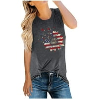 Ženska tenka 4. jula vrši se američke zvijezde zastava i pruga patriotske majice za žene labave majice