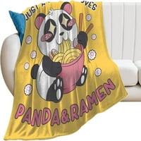 Nosbei Panda pokrivače, bacaju deke za dece tinejdžera devojke, plišano meko toplo nejasno ugodno flannel