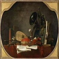 Atributi muzičkog plakata Print Jean-Baptiste-Simeon Chardin