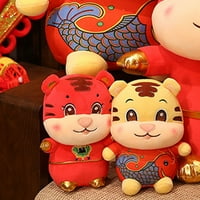 Betterz Kineska nova godina Trodimenzionalni izraz lica protiv Split novogodišnji kolekcija poklona Kineska zodijaka Tiger Pliša igračka