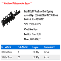 Proljetna sklop za prednju desnu i zavojnicu - kompatibilan sa Ford Focus 2.0l 4-cilindrom