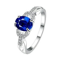 Xinqinghao modni nakit cirkon sapphirea rubya prsten Vječni zaručni prsten c