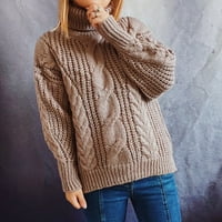Dolith Fall, Zimski kardigan džemperi za žene, plus, prevelizirani, topli, bež, ženske modne dugih rukava