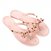 Želja Žene datne Jelly Flip Flops Sandale sa papučama luka Flip Flip Flip Flops za ljeto ------ APRICOT