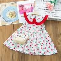Utoimkio Toddler Djevojka haljina kratkih rukava za princeze za djevojčice Toddler Kids Baby Girls casual