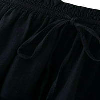 Niuer Womens Solid suknja Elastični struk Frill Mini suknje Ljetna plaža Kratka suknja Flowy A-line