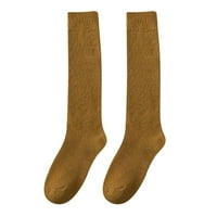 Jačačke čarape za muškarce i žene i ženske čarape Žene da drže topla čarapa visoka pamučne čarape za koljeno je jedna veličina