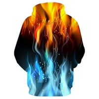 Mafytytpr majice majice ispod $ veliki i visoki muškarci modni casual 3D digitalni ispis sportski pulover s dugim rukavima