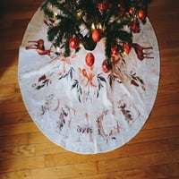 47 Suknja za božićnu drvvu za odmor u zatvorenom ukrasom zimski čudo