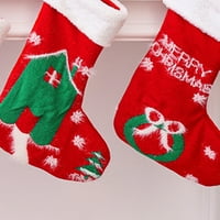 Osjetljive božićne čarape osjetljive crtane flanelne za hvatanje za privlačenje poklona za prikaz za